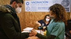 Vacunaci�n contra el covid en Expourense