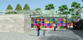 Recreaci�n virtual de una parte de la futura ampliaci�n del cementerio. 