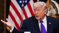 El presidente estadounidense, Donald Trump, durante una intervenci�n p�blica. Su pol�tica hacia Ir�n ha reavivado el debate entre seguridad, derecho internacional y derechos humanos.