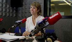 Carmen Touza, de Proyecto Enki, ayer en Radio Voz. 