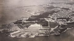 En la imagen, una vista a�rea de Ferrol de 1928.