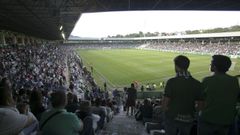 Estadio de A Malata en un partido esta temporada.