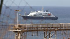 El MV Hondius, que se dirige a Tenerife.