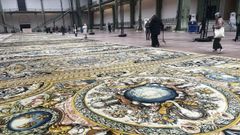 Alfombras que Luis XVI encarg� para decorar su palacio del Louvre en Par�s.