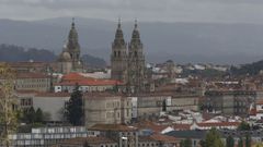 Vista de la catedral de Santiago.