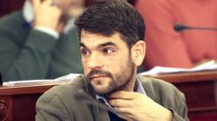 El concejal socialista Juli�n Reina durante un pleno, en foto de archivo.