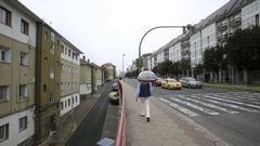 Vista parcial de la carretera de Castilla, uno de los grandes ejes para la circulaci�n en Ferrol.