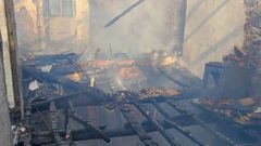 El incendio, que se declar� poco antes de las dos menos cuarto de la tarde, dej� el edificio pr�cticamente en ruinas