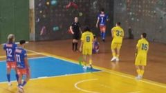 Partido de Copa Galicia entre el Sala Ourense y el Gri Carballio FS.