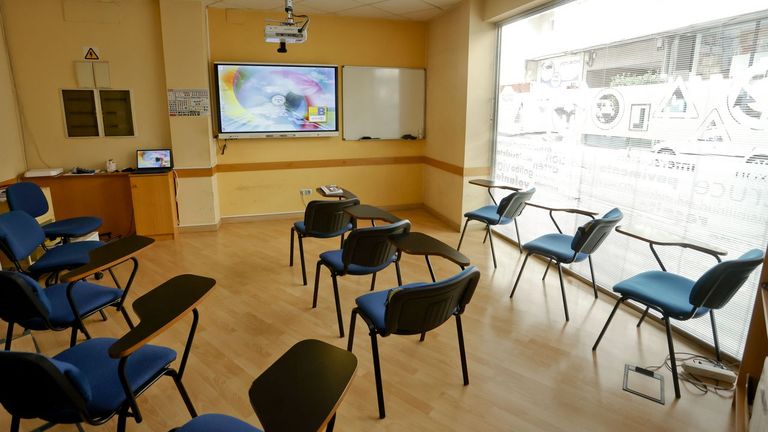 Imagen de una autoescuela de Lugo, una de las que forman a alumnos para este tipo de ex�menes
