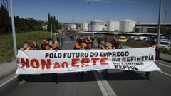 Manifestacin este viernes en A Corua contra el ERTE en la refinera