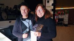 Puma y Soledad Cores, este mediod�a durante la firma del acuerdo de colaboraci�n