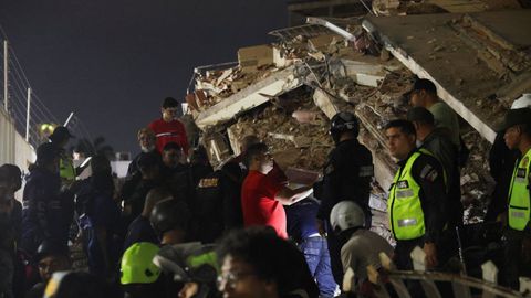 Im�genes tras el doble terremoto de magnitudes 7,2 y 7,5 producidos en Venezuela 