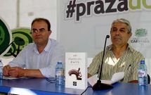Varela e Cabeza Quiles, na presentaci�n de �A toponimia celta de Galicia� na Praza dos Libros. 