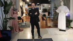 Alberto de Andr�s, en su nuevo atelier en Ourense