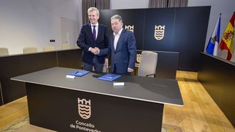 Rueda y Lores sellan un acuerdo por el que la Xunta invertir� tres millones de euros en Pontevedra