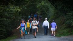 La afluencia de visitantes no cesa en septiembre, como se ha visto a lo largo de toda la semana, incluso el martes, con lluvia