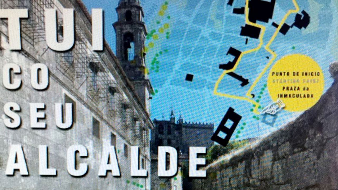 El alcalde de Tui ejerce de guía turístico