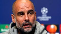 Pep Guardiola.Pep Guardiola, entrenador del Manchester City, en rueda de prensa