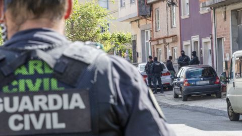 Operaci�n de la Guardia Civil realizada el 6 de mayo del 2024 en O Sisto, Carballo.