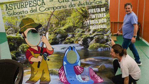 Preparativos de la Feria del Campanu hoy viernes en la localidad de Cornellana