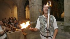 Foto de archivo de la celebracin hace aos en el claustro del monasterio