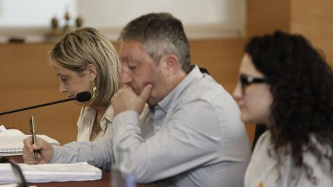 Imagen de archivo de parte del grupo socialista en el pleno de Viveiro