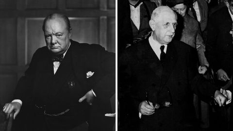 Winston Churchill y Charles De Gaulle