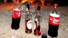 Imagen de archivo de un botell�n en la playa