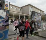 La comunidad de Carril escenifica una cola, hoy, a las 12.35. 