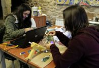 Sim�n, Ux�a y Hugo; Pedro, Ux�a y Alba; y Paula y Natalia, son los responsables de los tres proyectos de las Aulas Cient�fico-Tecnol�xicas que han sido seleccionados para Exporecerca. 
