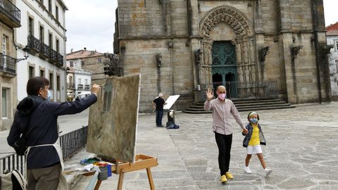 Concurso de pintura al aire libre en Noia 2021