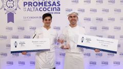 Primer y segundo clasificado del XII Premio Promesas de Le Cordon Bleu Madrid