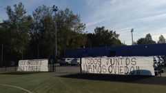 Pancartas de apoyo en El Requex�n