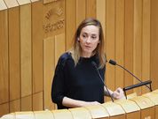 La diputada socialista Noa D�az, este martes en el Parlamento