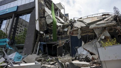 Edificio derribado en Miranda