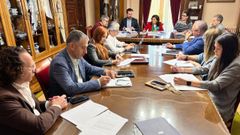 Junta de gobierno local de Lugo de este lunes 8 de junio, presidida por Elena Candia y junto a ella Antonio Ameijide y Mar�a Reigosa