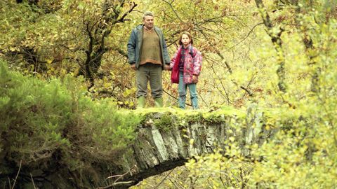 Coral Dign junto a su padre, Jos, en Cervantes. 