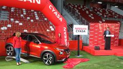 Cyasa present el nuevo Nissan Juke en el campo de El Molinn en Gijn