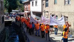 Los vecinos de Porto salieron a protestar en el 2018 para pedir que les arreglaran la carretera