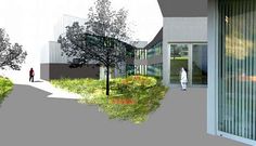 Imagen virtual del proyecto del centro de salud que se construir� en Entrerr�os, en la zona de Galeras.