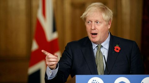 El primer ministro Boris Johnson