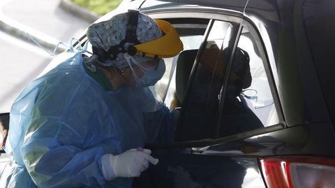 Autocovid del Chuac, en A Coru�a