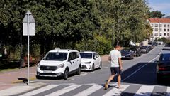 Parada de Santa Cruz, junto al parque Lus Seoane.