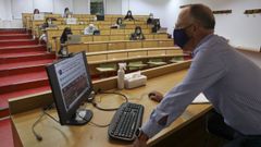 Primer d�a de curso en la Facultade de Dereito de la USC