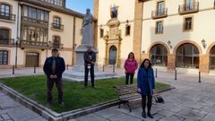 De izquierda a derecha: Miguel Gueimonde (IPLA-CSIC), Jorge Arias (Universidad de Oviedo), Silvia Arboleya (IPLA-CSIC) y Sara Garc�a (Universidad de Oviedo)