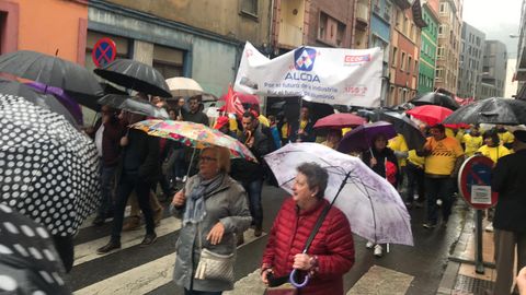 Manifestacin del 1 de Mayo en Mieres