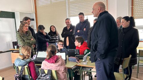 Presentacin de las unidades didcticas, hace unos das en el CEIP da Barqueira, en Cerdido