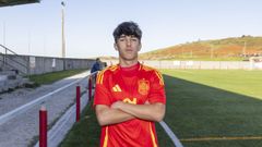 Ra�l Lema, con la selecci�n sub-16