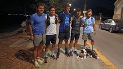 La aventura Bueu-Santiago, en im�genes